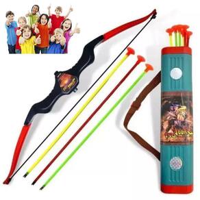 Brinquedo Arco Flecha Infantil Porta Bolsa Criança Lançador