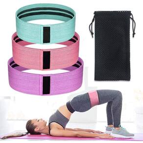 Kit 3 Faixa Elasticas De Exercicios Hip Resistance Bands