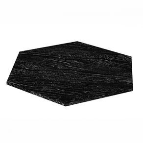 Tampo De Ardosia Sextavado 1,40x1,20 Indiano Teixeira Preto Indiano