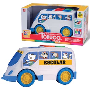 Brinquedo Infantil Ônibus Escolar Didático Tchuco Baby