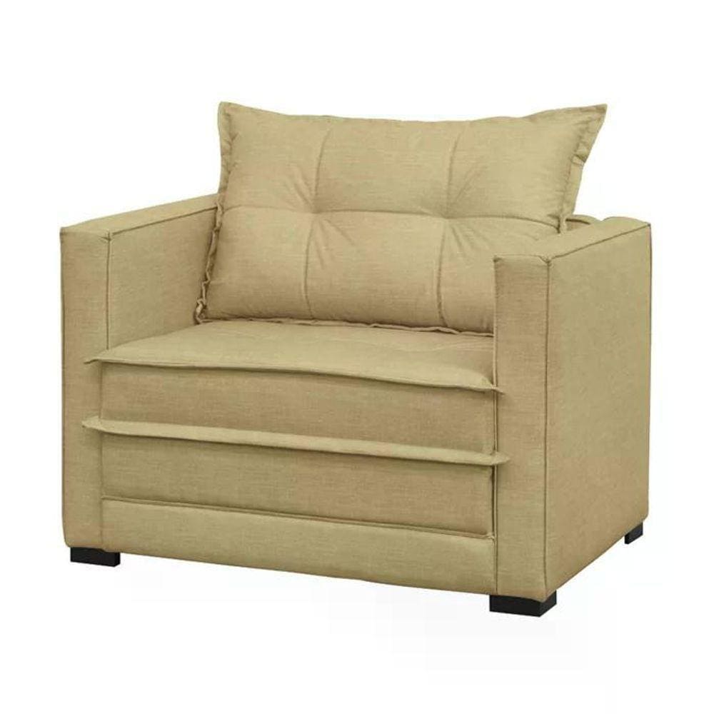 Poltrona Cama Londres Suede Marfim Dmonegatto Suede Marfim