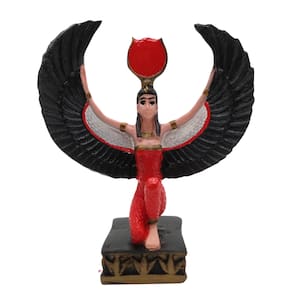 Deusa Isis Asas Abertas 10,5cm - Colorida