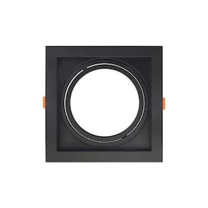 Spot Recuado De Embutir Quadrado Móvel Ar 111 Preto Taschibra