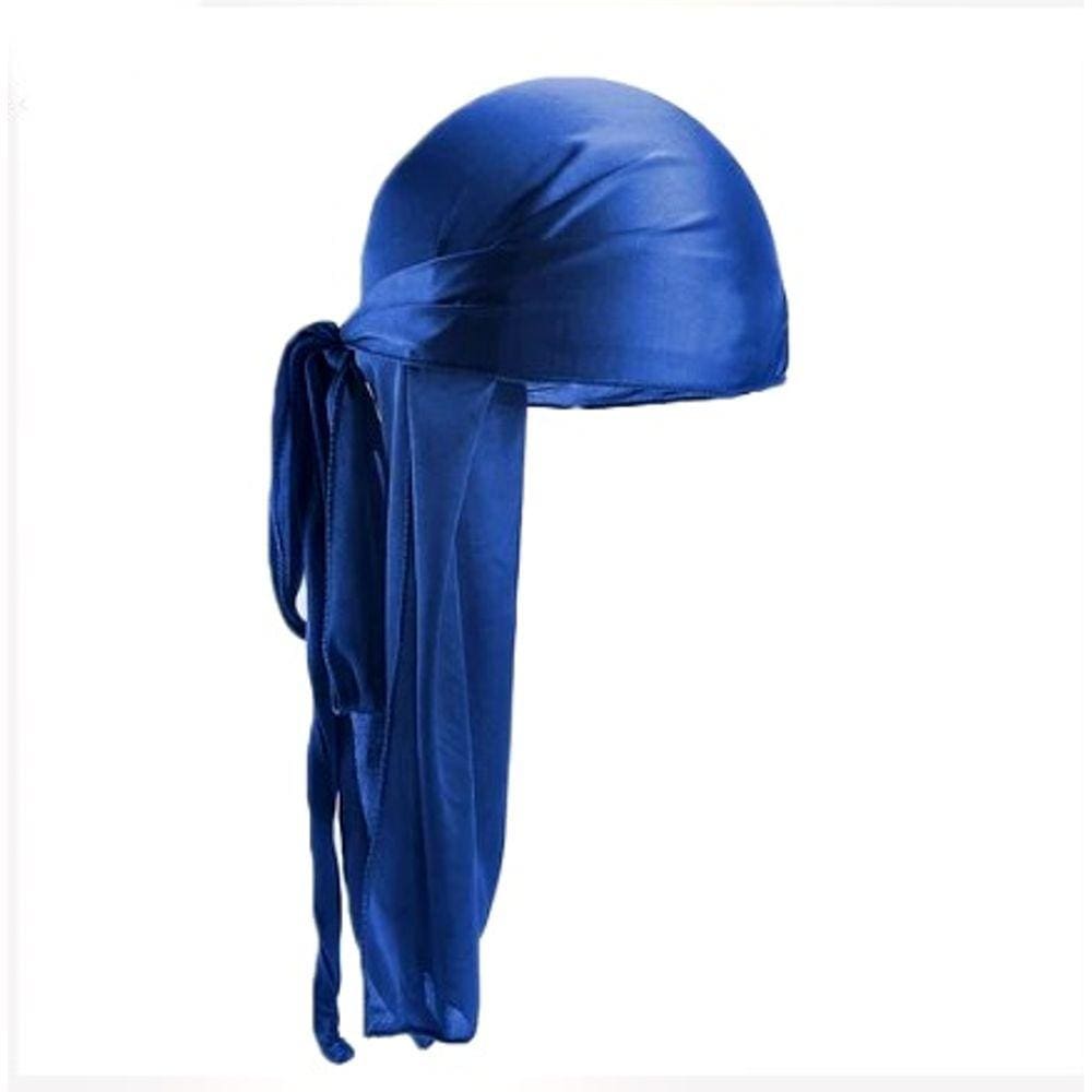 Durag Touca Bandana Waves Dread Lenço Unissex Antifrizz Azul Royal