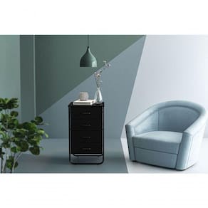 Gaveteiro Foster Industrial - Preto