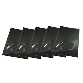 Kit 5 Capas Encadernação Térmica Até 400 Folhas A4 Preta