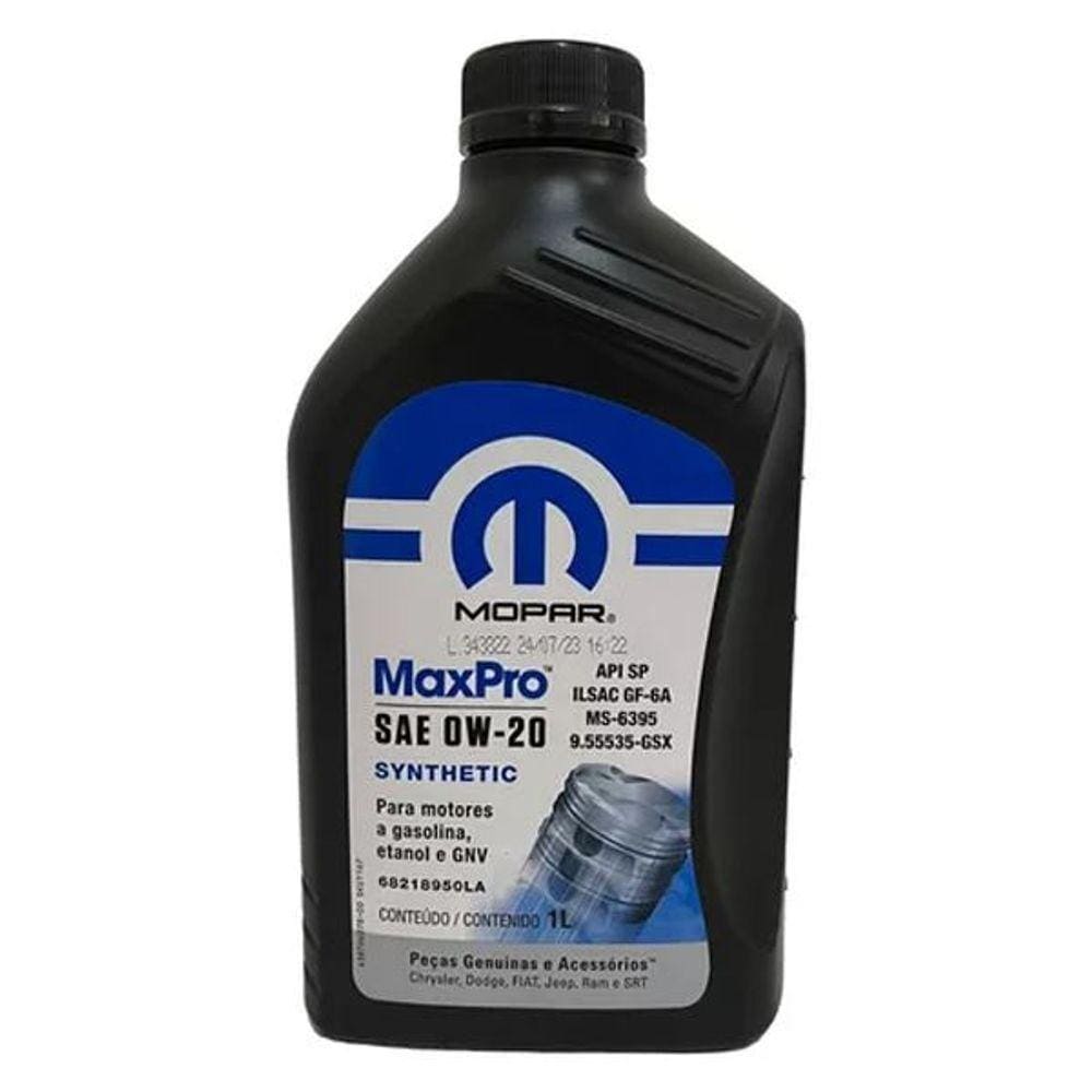 Oleo Sintetico 0w20 Mopar Maxpro Fiat 68218950la