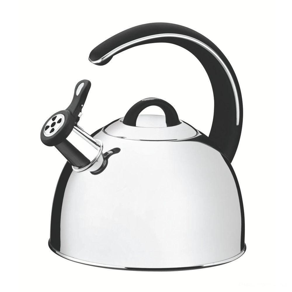 Chaleira Tramontina Com Apito Em Aço Inox Fundo Triplo Cabo Preto 3,3 L Tramontina