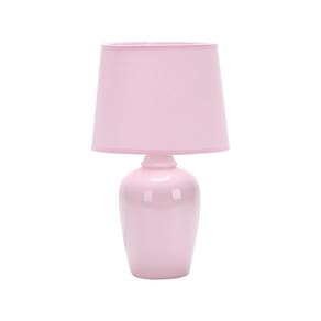 Luminária Abajur Taschibra Pottery 32cm E27 Bivolt Rosa