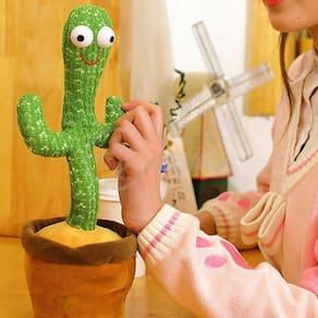 Brinquedo Infantil Cacto Dançante Pelúcia 120 Músicas Usb