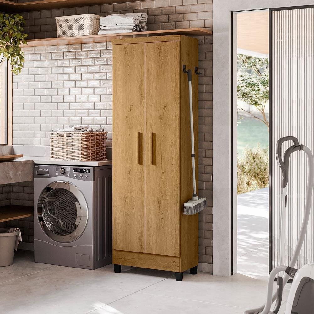 Armário Multiuso 02 Portas 879 Qmovi Freijó