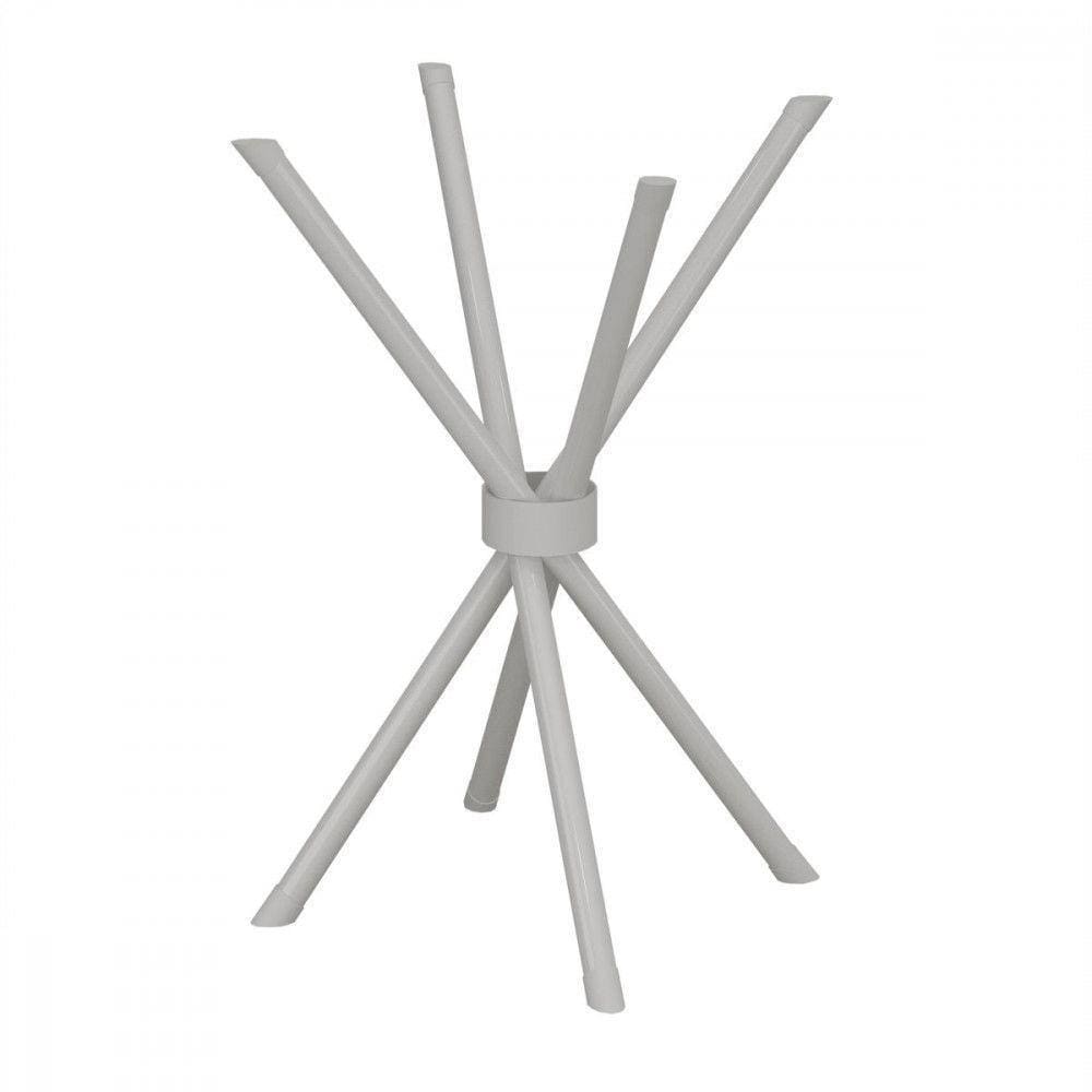Base De Aço Para Mesa De 75x75 Ipanema Liso Branco Teixeira Branco