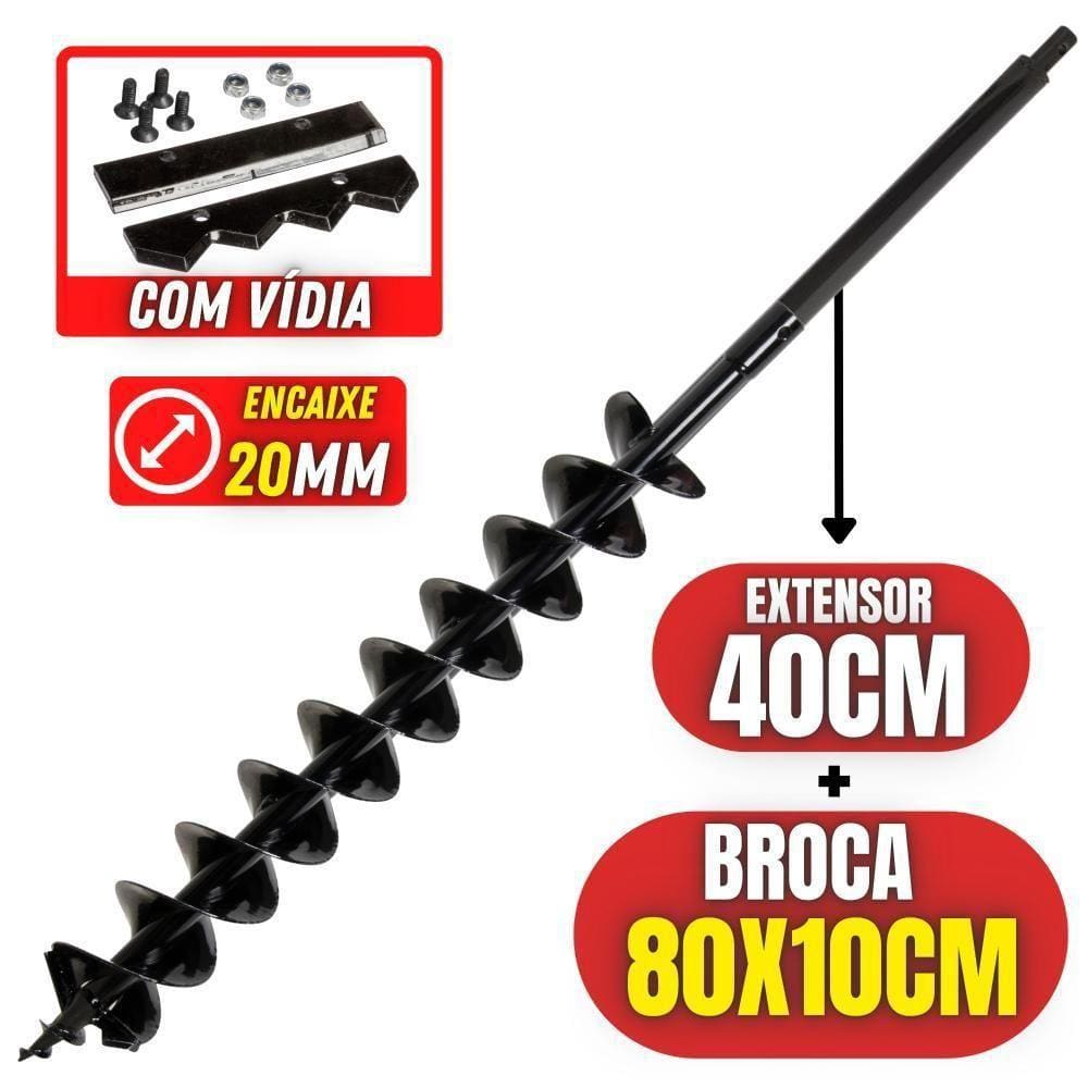 Broca De Ferro Kawashima Com Espiral Duplo E Lâmina