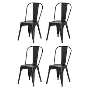 Kit 4 Cadeiras Para Bar/restaurante/área Externa Tolix