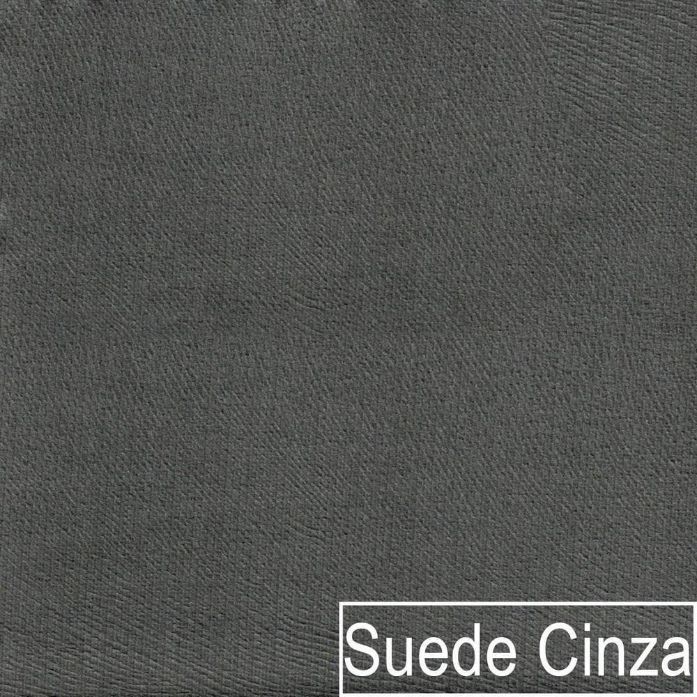 Sofá 2 e 3 Lugares Europa 180cm Conforto e Elegância Suede Cinza