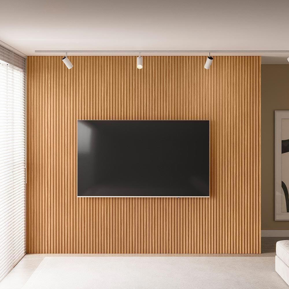 Painel Decorativo Ripado Para Parede Mahalo 300X250 Mdp Nature G77