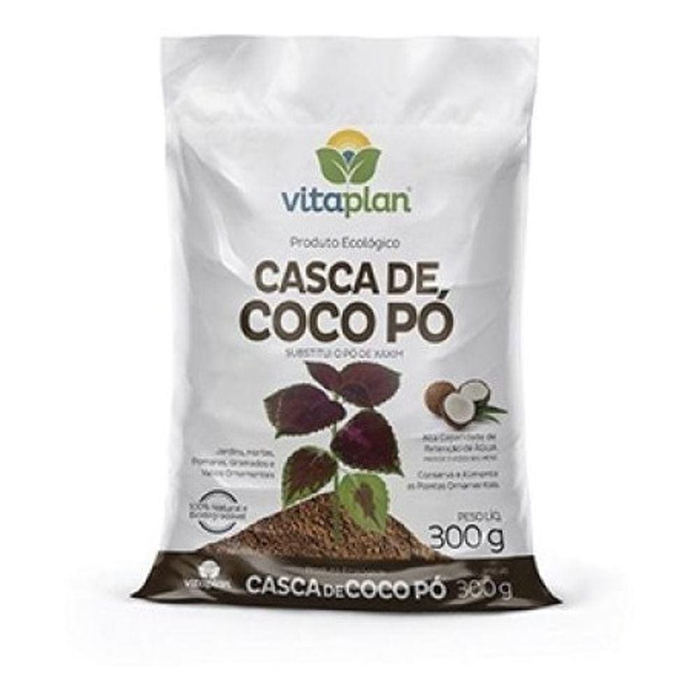 Casca Coco Pó Natural (300g) VITAPLAN