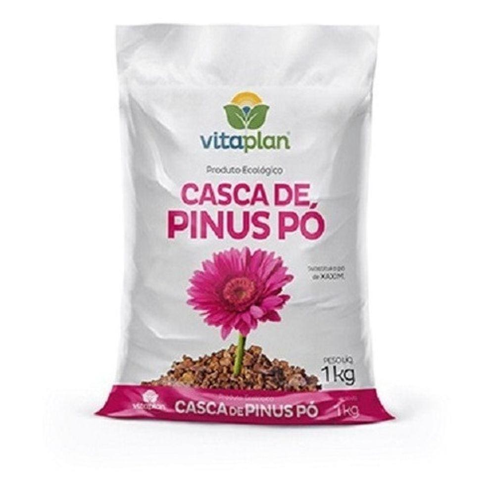 Casca De Pinus Moída (1Kg) VITAPLAN