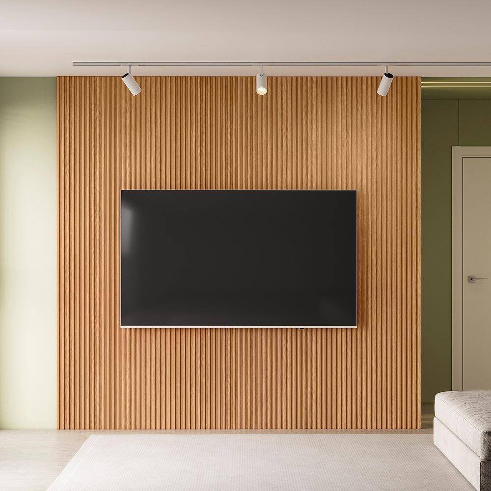 Painel Decorativo Ripado Para Parede Mahalo 260X250 Mdp Nature G77