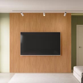 Painel Decorativo Ripado Para Parede Mahalo 260X250 Mdp Nature G77