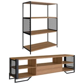 Rack 180 Cm Gaveta Estante 77 Cm Industrial 17x24 Mell Preto Pp Mell Preto