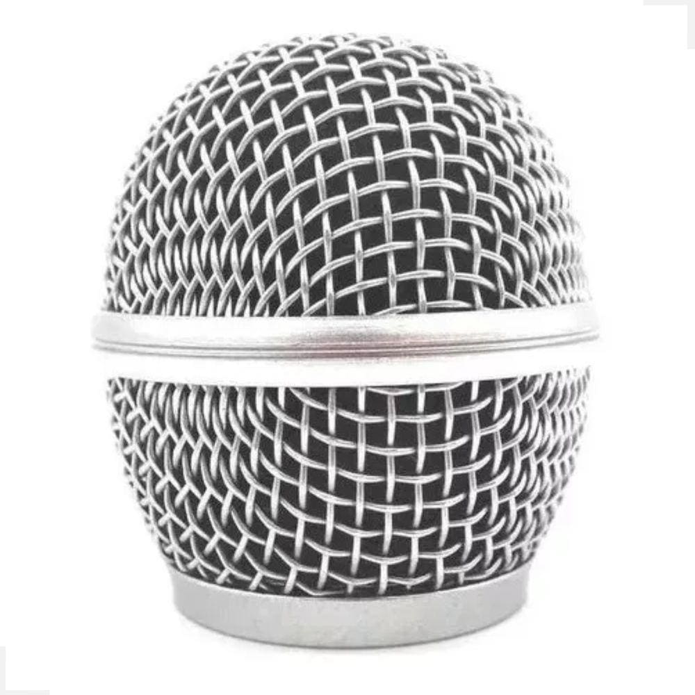 Globo Para Microfone Sem Fio Prata  Mxt