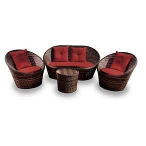 Conjunto De Sofá Bola 1 Sofá + 2 Poltronas + 1 Mesa Centro