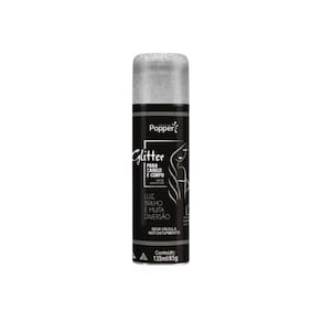 Spray Glitter Para Cabelo E Corpo Prata
