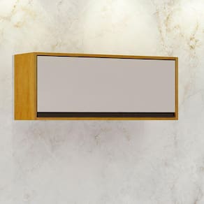 Nicho Geladeira Eduarda 1 Porta Basculante Cinamomo-off White