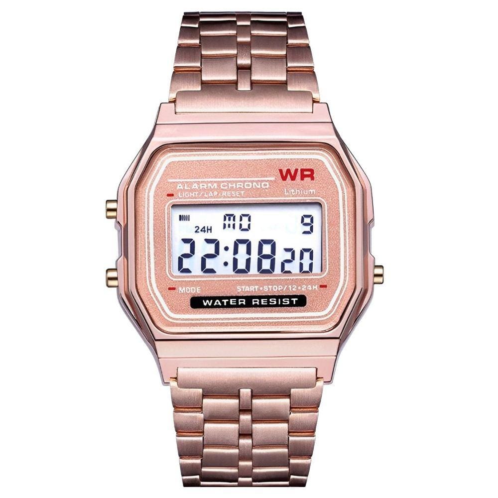 Relógio Retrô WR Digital Led Unisex Vintage