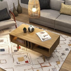 Mesa de Centro com 2 Nichos MC2226 Tecnomobili