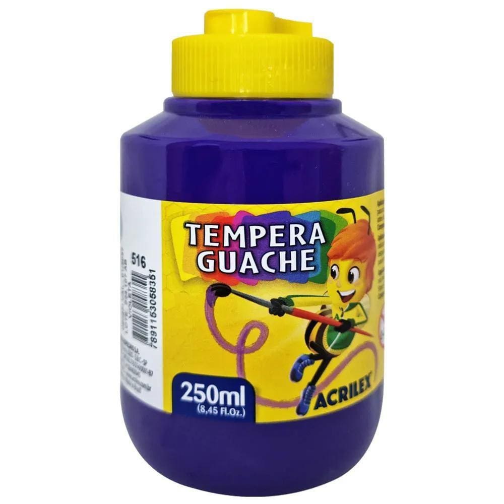 Tinta Tempera Guache Acrilex 250ml Violeta