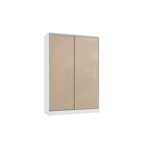 Guarda-roupa 2 Pts Correr Kappesberg Adapt Branco-macadâmia