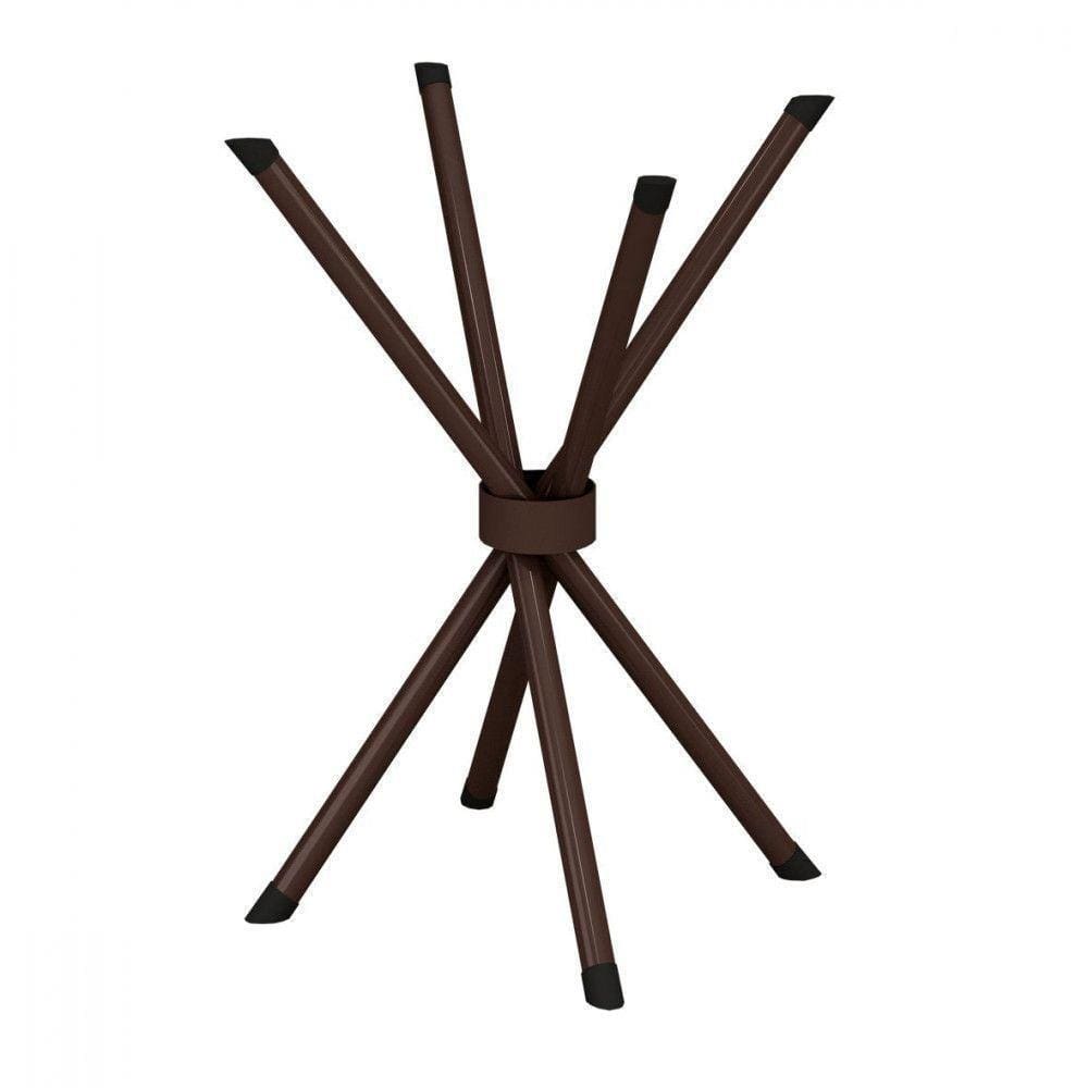 Base De Aço Para Mesa De 75x75 Ipanema Marrom Teixeira Marrom