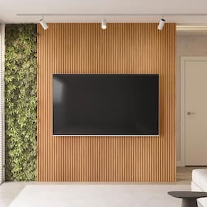 Painel Decorativo Ripado Para Parede Mahalo 220X250 Mdp Nature G77