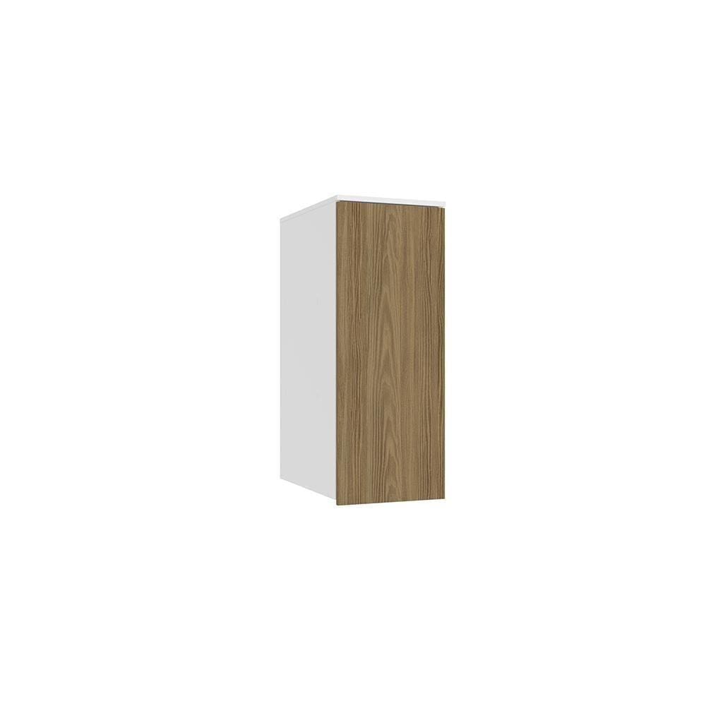 Armário Aéreo 1 Porta Kappesberg Adapt Branco/nogueira