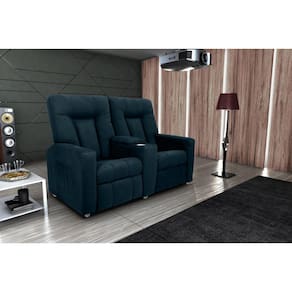 Poltrona Reclinável Jetta 2 Lug Suede Petroleo B257 - Matrix