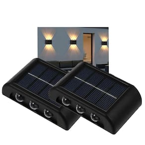 Luminaria Solar Led Spot Arandela Caminho Parede Balizador Iluminaçao Jardim Quintal Varanda Segurança Decoraçao