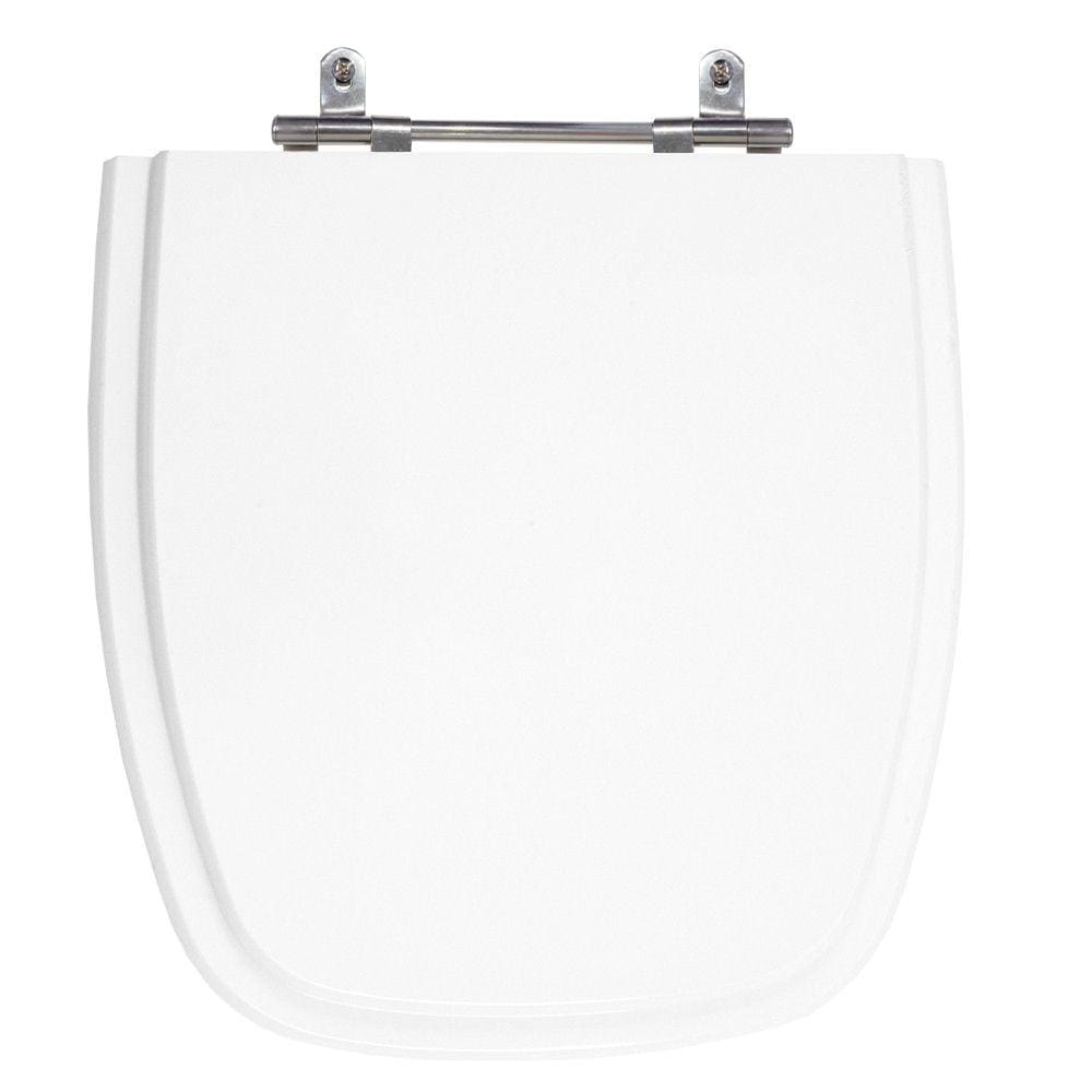 Assento Laqueado Fit Branco Tampa P/ Vaso Celite em Mdf
