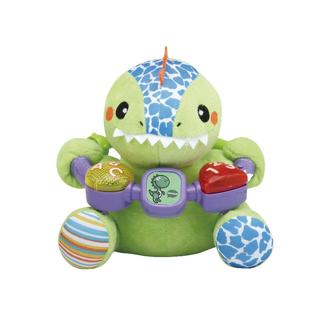 Pelúcia Dino Musical Interativo 15 Cm Fenix Baby - 752DN
