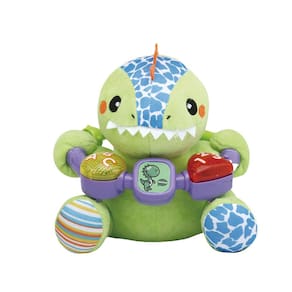 Pelúcia Dino Musical Interativo 15 Cm Fenix Baby - 752DN
