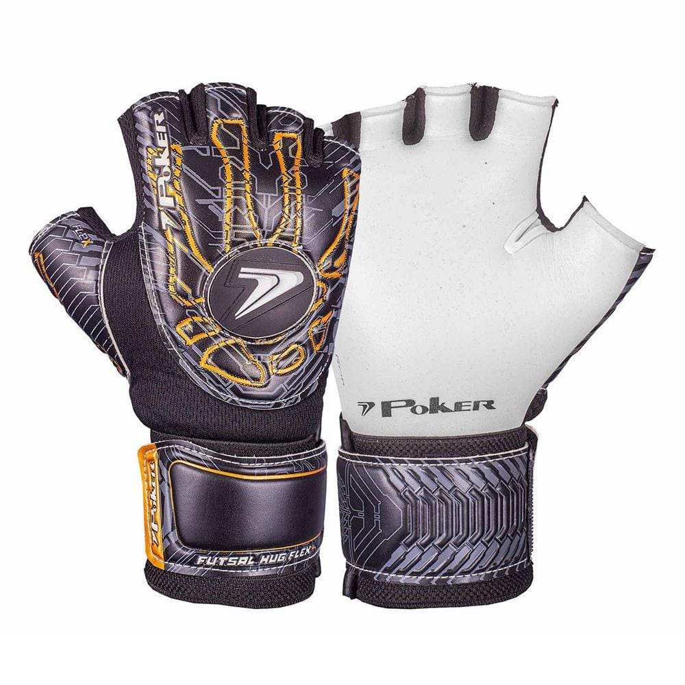 Luva de Goleiro Poker Futsal Hug Flex 4 Profissional Unissex