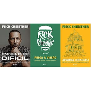 Kit 3 Livros Rick Chesther Escolha O Seu Difícil + A Favela