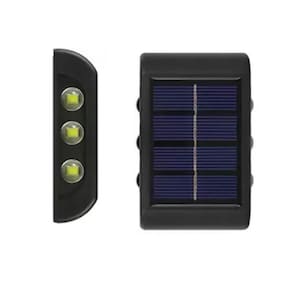 Luminaria Solar Spot Led Arandela Parede Escada Caminho Jardim Quintal Varanda Garagem Iluminaçao Balizador Proteçao