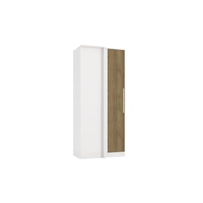 Guarda-roupa De Canto Reto Kappesberg Adapt Branco/nogueira