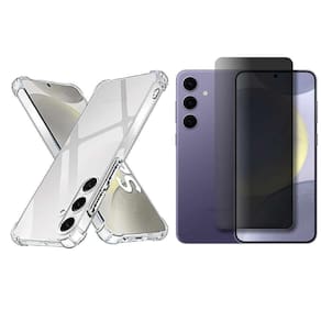 Kit Capinha + Película Privacidade 3D Para Samsung S24 Plus