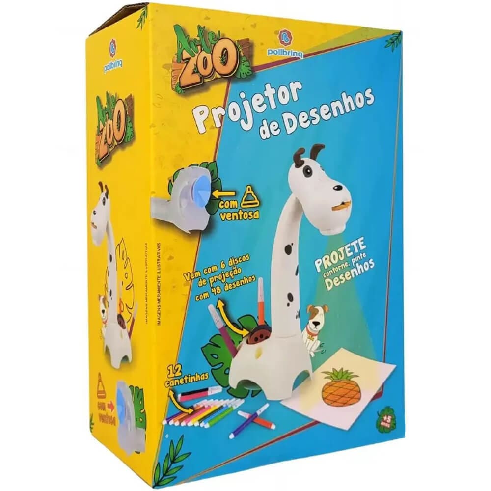 Projetor Arte Zoo Cachorro Polibrinq