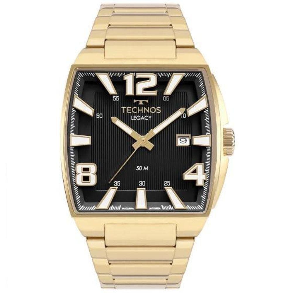 Relógio Masculino Technos Legacy Analógico Dourado 2415DS/1D