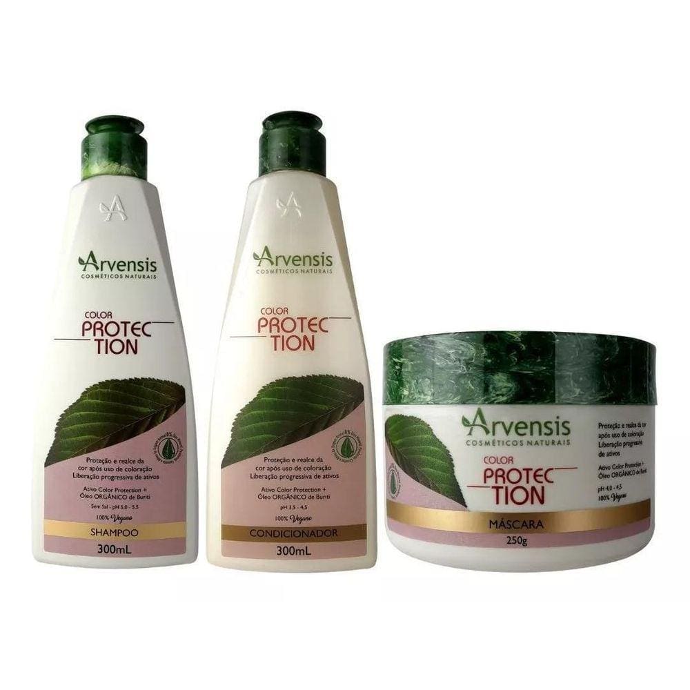 Kit Arvensis Color Protection Shampoo Condicionador Mascara