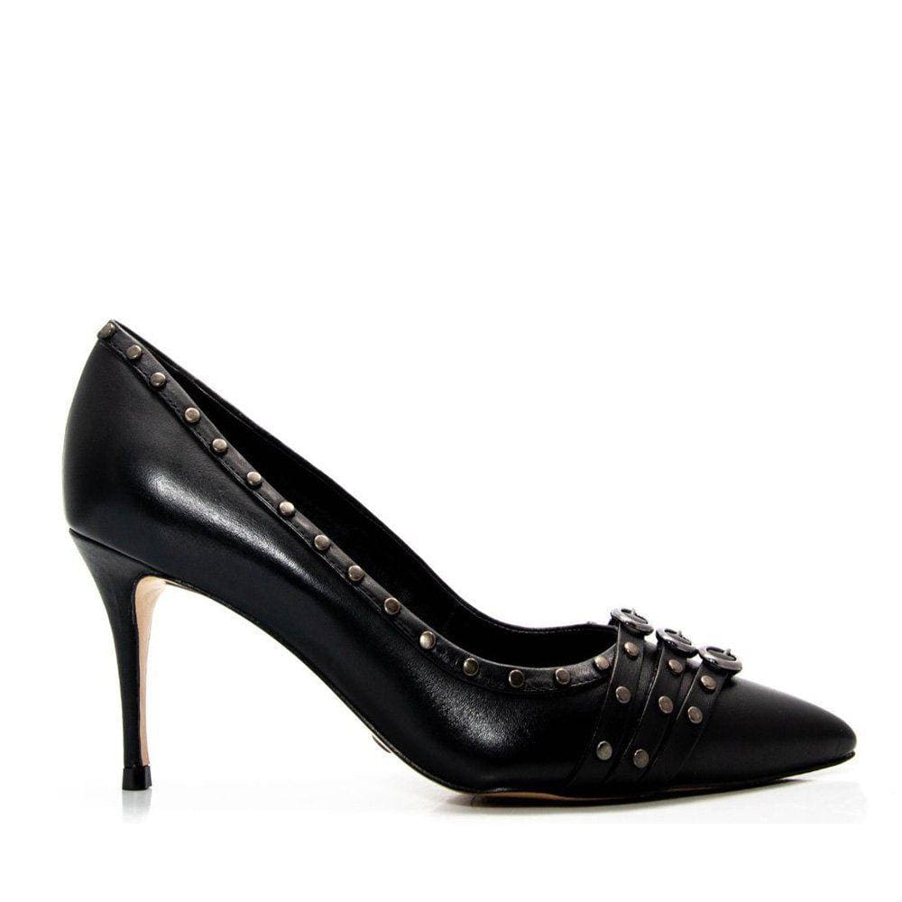 Sapato Cecconello Scarpin Texturizado Preto